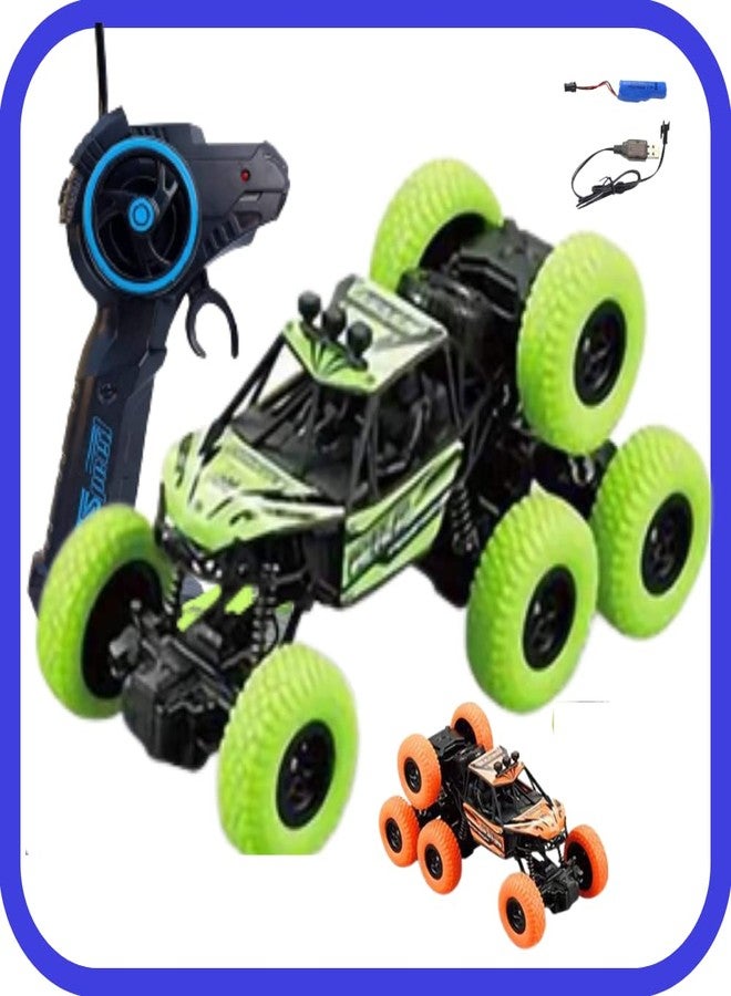 KRIMION® Remote Control car for Kids,Extreme Rover 8-Wheel Off-Road Crawler Car - Remote Controlled All-Terrain Rock Crawler RC Car(Assorted Colour)(1 Unit)… - Image 3